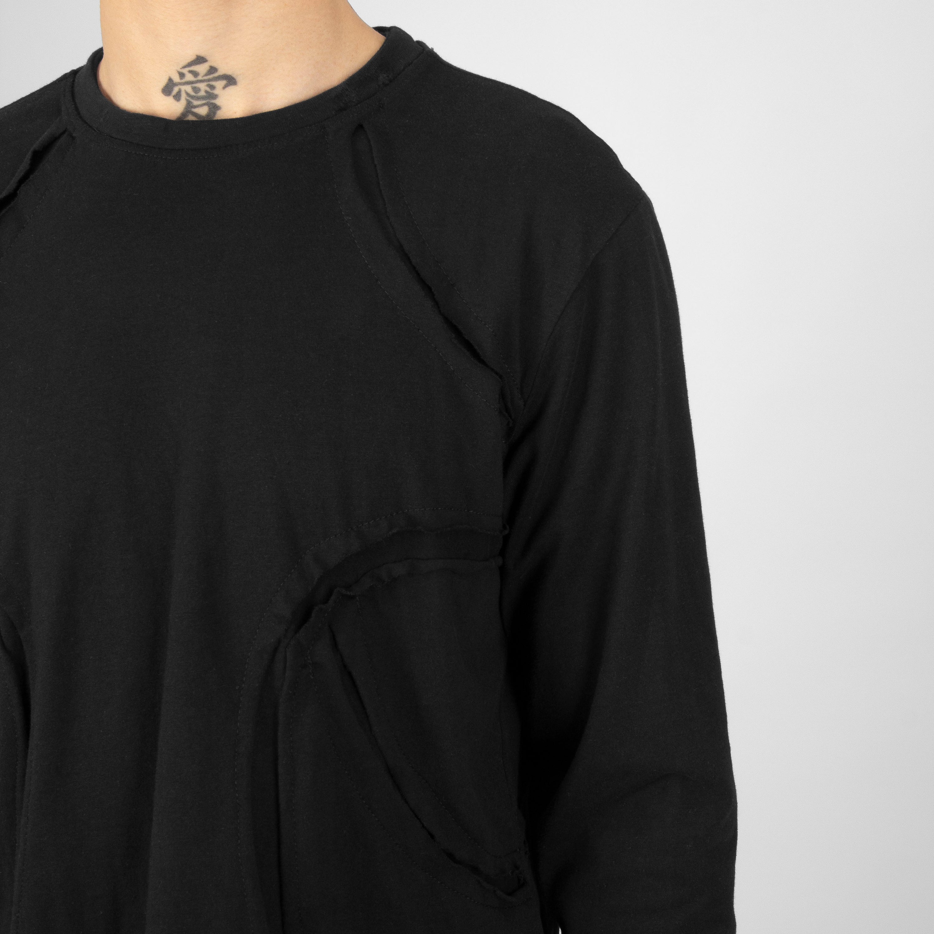 DOUBLE LAYERED LONGSLEEVE BLACK