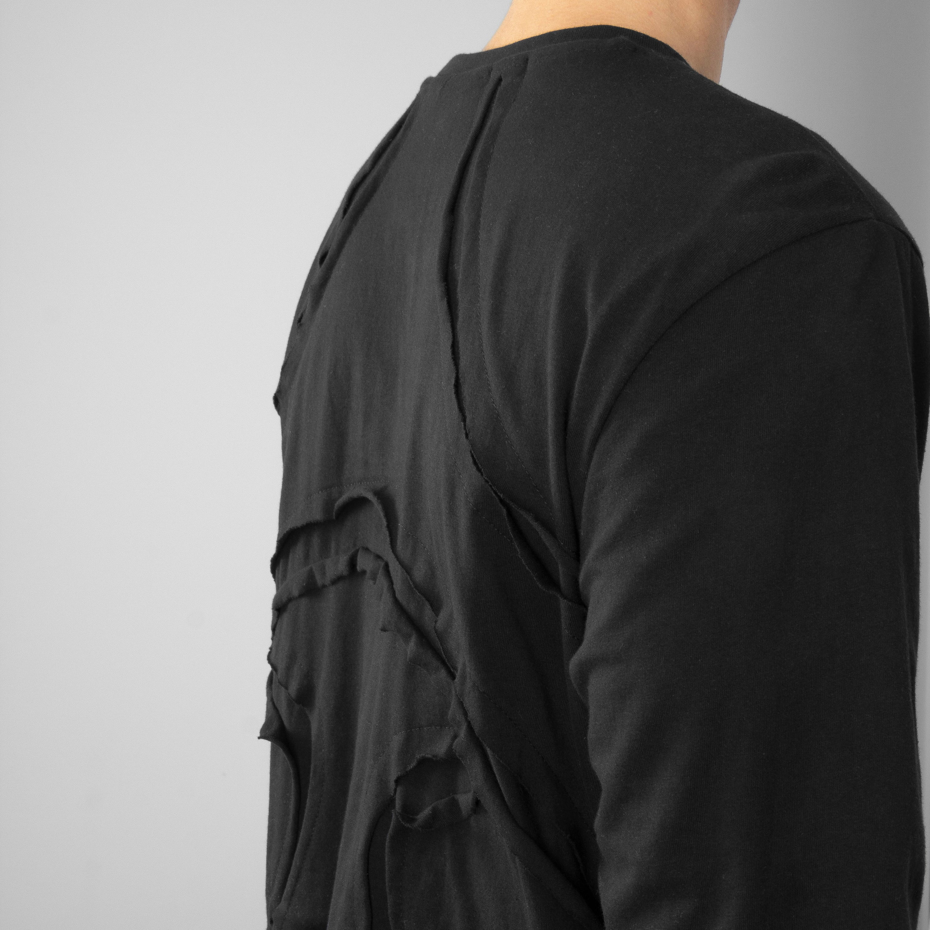 DOUBLE LAYERED LONGSLEEVE BLACK