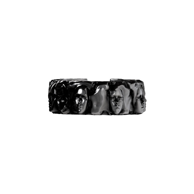 ETERNAL FACES RING SILVER