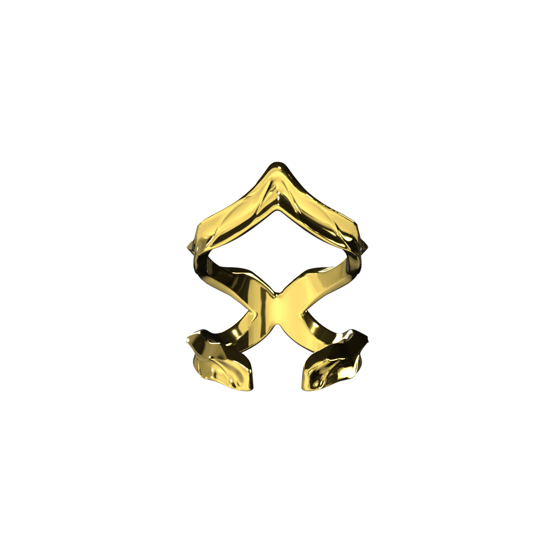SHADOW CREST RING GOLD