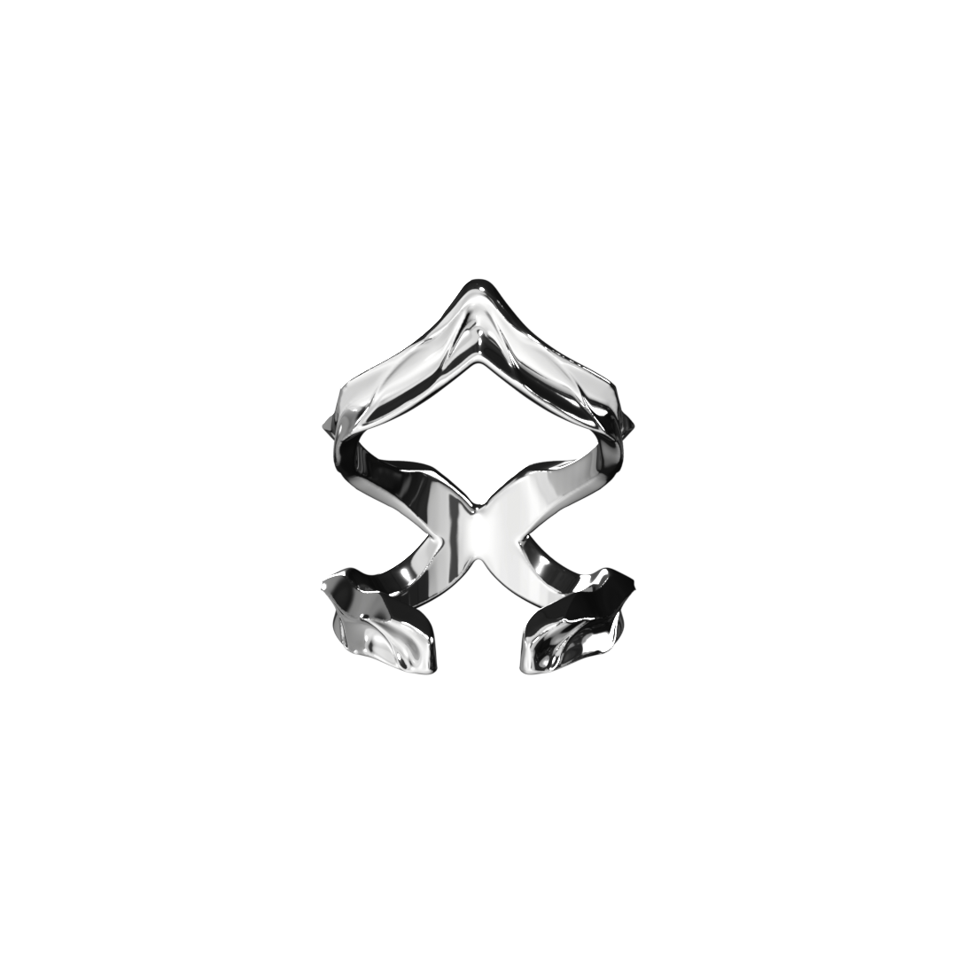 SHADOW CREST RING SILVER