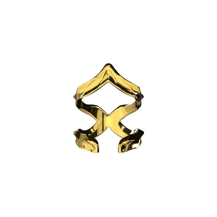 SHADOW CREST RING GOLD